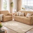 Capa De Sofa 2 E 3 Lugares 21 Elastico Avelã