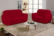 Capa de sofa 3x2 lugares Padrao Malha gel 21 elasticos