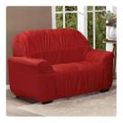 Capa De Sofá Elasticada Avulsa 2 Lugares King Vermelho