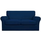 Capa de sofá fácil de usar, elástica e macia para Loveseat Navy