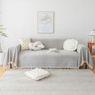 Capa de sofá HANDONTIME Grey Chenille 180x300cm para sofá de 3 lugares