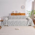Capa de sofá HANDONTIME lavável cinza Chenille para sofá 180x300cm