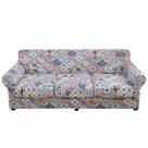 Capa de sofá hyha Floral Pattern com estampa elástica, 4 peças
