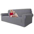 Capa de Sofá MAXIJIN Super Stretch para Sofá de 3 Lugares - Cinza Claro