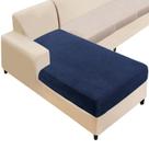 Capa de sofá secional NAISI Velvet Stretch Navy