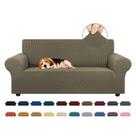 Capa de sofá Slipcover KEKUOU Stretch Loveseat 2 Cushion Khaki