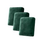 Capa de sofá Taque Velvet, 3 peças, elástica, lavável, verde