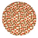 Capa De Sousplat em Tecido Tricoline Maçã Para Base Mdf 35cm