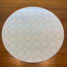 Capa de Sousplat em Tecido Tricoline Mandala p/Base MDF 35cm Capa de Sousplat em Tecido Tricoline Mandala p/Base MDF 35cm