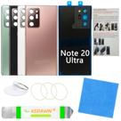 Capa de substituição com painel de vidro traseiro com câmera para Galaxy Note 20 Ultra