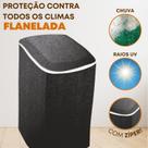 Capa de Tanquinho Impermeável flanelado Tamanho Único