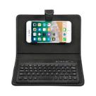 Capa de teclado Bluetooth sem fio, bainha de couro (telefone celular e teclado não incluídos)