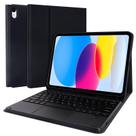 Capa de teclado LAMA Touchpad para iPad (A16) 11ª geração 2025/10ª geração 2022, capa de fólio com porta-lápis, trackpad multitoque, teclado magnético sem fio para iPad 11ª 10ª geração, preta