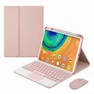 Capa de teclado MG REAL para Huawei Matepad 11.5 (2023), trackpad multitoque, porta-lápis embutido, teclado magnético removível sem fio com mouse Bluetooth, rosa