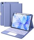 Capa de teclado para tablet compatível com Harvopu para iPad Air de 11 polegadas