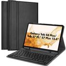 Capa de teclado ProCase para Galaxy Tab S8 Plus 12.4 2022 preta