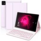 Capa de teclado Wineecy para T-Mobile Revvl Tab 5G 10.36" rosa