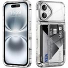 Capa de Telefone ACANDYA para iPhone 16 com Porta-Cartões e Suporte Capa de Telefone ACANDYA para iPhone 16 com Porta-Cartões e Suporte