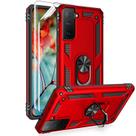 Capa de telefone Androgate Super Ring Series para Samsung S21+