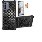Capa de telefone Aroepurt PCD P65R Bengal MAX com 2 vidros pretos