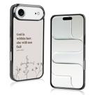 Capa de telefone Axulimin Deus está dentro dela, ela não falhará iPhone 17 Air (6.5) preta