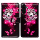 Capa de telefone Bcov para Samsung Galaxy A17 5G Wallet White Tiger