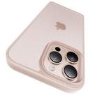 Capa de telefone CASEKOO para iPhone 16 Pro rosa dourada translúcida