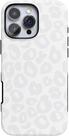 Capa de telefone Casely Into The Wild White Snow Leopard iPhone 16 Pro
