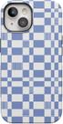 Capa de telefone Casely Reality Check Periwinkle iPhone 15