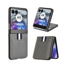 Capa De Telefone Com Textura De Couro Para Motorola Razr, À Prova De Choque Com Slots Para Cartões