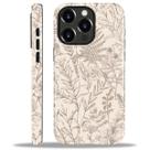 Capa de telefone compatível com iPhone 12/12 Pro, bege Wildflower