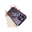 Capa de telefone de luxo transparente com Magphase para iPhone 14 Purp