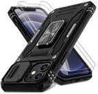 Capa de telefone DEERLAMN para iPhone 12/12 Pro com capa de câmera deslizante