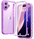 Capa de telefone Diaclara projetada para iPhone 16 Plus rosa escuro