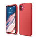 Capa de telefone elago compatível com iPhone 11, silicone líquido vermelho