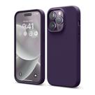Capa de telefone elago compatível com iPhone 14 Pro, silicone, roxa