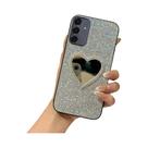 Capa De Telefone Em Couro Com Glitter Para Samsung Galaxy A14 A15 A16 A34 A35 A36 A54 A55 A56 A71