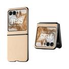 Capa De Telefone Em Couro PU Com Padrão De Fibra De Carbono Para Motorola Razr 50 Ultra 40,