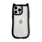 Capa de telefone FLIRACON Cute Cat Ears Clear para iPhone 12 Pro