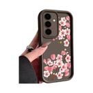 Capa De Telefone Flor De Pêssego Rosa Para Samsung Galaxy A57 A37 A17 A16 A15 A56 A55 A54 S26 S23