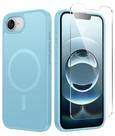 Capa de telefone FNTCASE para iPhone 16E, magnética, à prova de choque, fosca