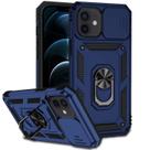 Capa de telefone Hitaoyou iPhone 12/12 Pro com capa de câmera azul