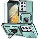 Capa de telefone HNHYGETE Samsung S21 Ultra Shockproof Ring Kickstand
