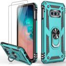 Capa de telefone IKAZZ para Galaxy S10e com protetor de tela turquesa