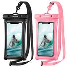 Capa de telefone impermeável CACOE Floatable Universal, pacote com 2