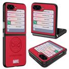 Capa de telefone IRON SPIDER em couro vermelho-aranha para Samsung Galaxy Z FLIP 5 5G Capa de telefone IRON SPIDER em couro vermelho-aranha para Samsung Galaxy Z FLIP 5 5G