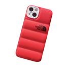 Capa de telefone, jaqueta de inverno, tecido macio 3D, puffer, para iPhone