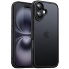 Capa de telefone JeTech Matte para iPhone 16 de 6,1 polegadas preta