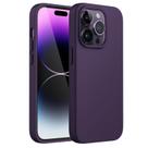 Capa de telefone JeTech Silicone para iPhone 14 Pro 6.1" Deep Purple
