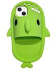 Capa de telefone JIATAY para iPhone 11, chinelos 3D de 6,1 polegadas Shark